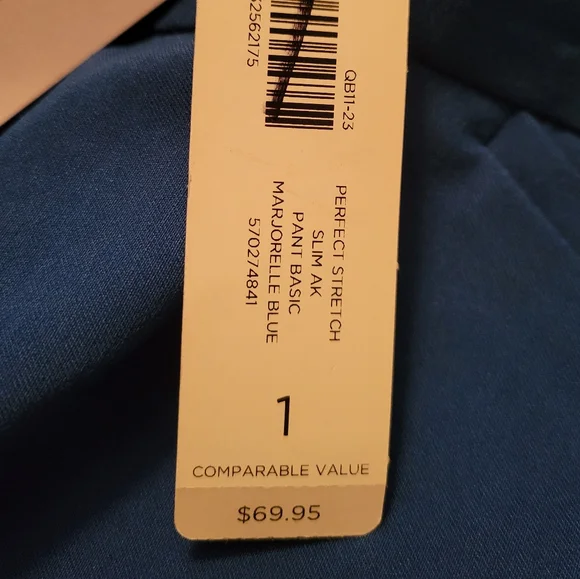 NWT Chico's Vibrant Blue Ankle Pants - Picture 9 of 11